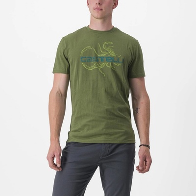 Castelli pánske tričko Finale Tee avocado green