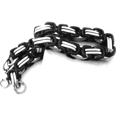 Steel Jewelry náramek rekoblack masivní z chirurgické oceli NR090187