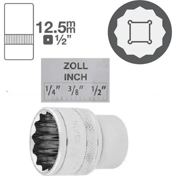 Image 1 of Draper Tools Инчови вложки 12-стен от 6.00лв ; draper tools