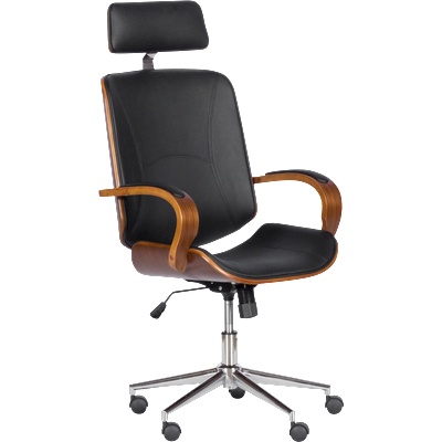 Президентски офис стол Carmen 6401 - орех - черно (3520058)