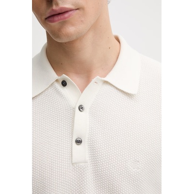 Calvin Klein тениска тип пулове с яка мъжка от памук (LV04LG313G)