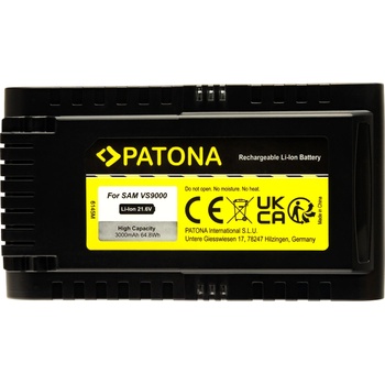 Image 1 of Patona Батерия за Samsung Powerstick Jet VS9000 / Jet 75 / Jet 90, 3000 mAh (6145)