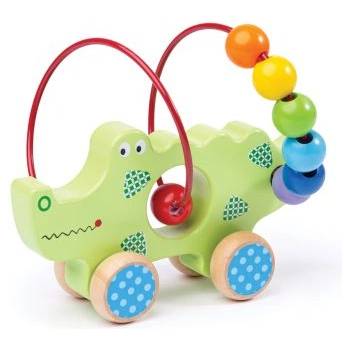 Bigjigs Toys Крокодилче от мъниста за бутане (bb070)