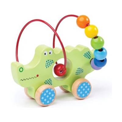 Bigjigs Toys Крокодилче от мъниста за бутане (bb070)