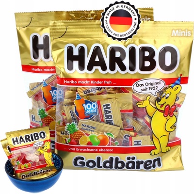 Želé Haribo Goldbaren 20 mini sáčků 250 g z Německa