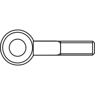 TOOLCRAFT Šrouby s okem 15 mm Pozinkovaná ocel M4 Průměr oka 6 mm 50 ks