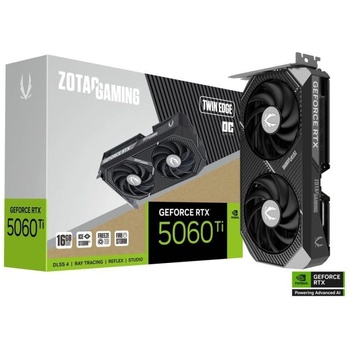 Image 1 of ZOTAC GeForce RTX 5060 Ti Twin Edge OC 16GB GDDR7 128bit (ZT-B50620H-10M)