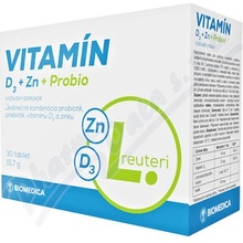 Biomedica Vitamín D3+Zn+Se+Probio 30 tabliet