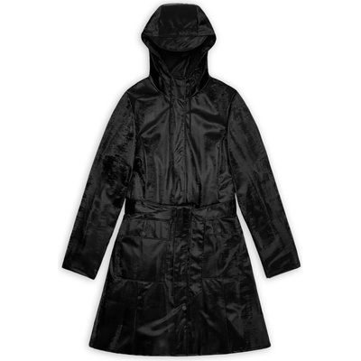Rains Дамско водоустойчиво яке Rains Women's Curve Long Jacket W3 Waterproof jacket - Coal (102-4547-0713)