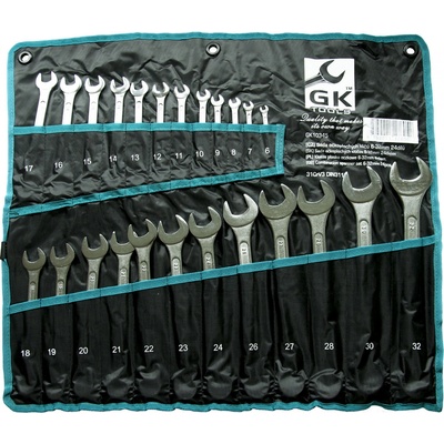 GK Tools sada očkoplochých klíčů, chrom 24 dílů 6-32 mm GK10345