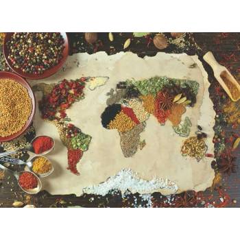 Image 1 of Anatolian - Puzzle Herbal world map - 1 000 piese
