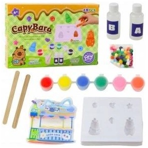 LEAN Toys Creative DIY Gel Figure Making Kit Capybara 18 pcs