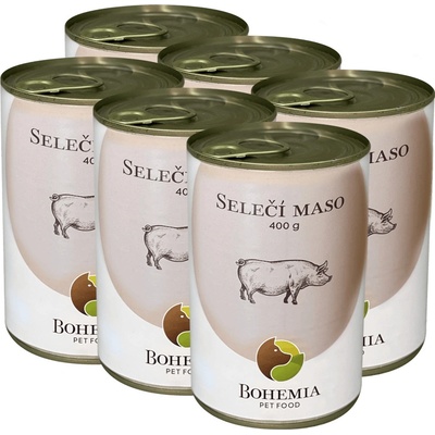 Bohemia Pet Food Selečí ve vlastní šťávě 6 x 400 g