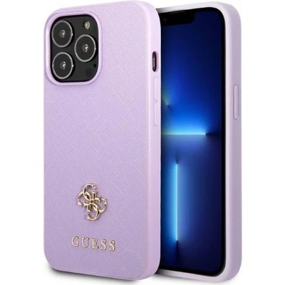GUESS Кейс Guess GUHCP13XPS4MU за iPhone 13 Pro Max 6.7", лилав / лилав, твърд, Saffiano 4G Small Metal Logo (GUE002526-0)