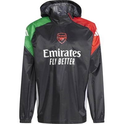 adidas Мъжко непромокаемо яке Adidas Arsenal Rain Jacket 24/25 Mens - Black