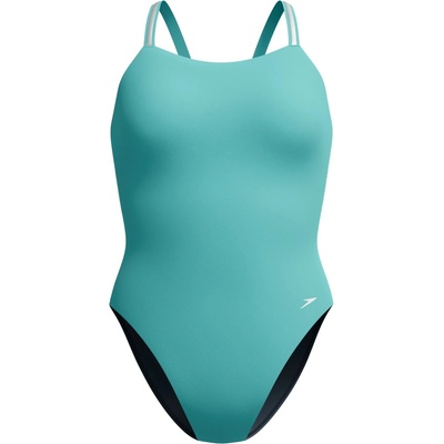 Speedo Дамски бански костюм Speedo Women's Active Back Swimsuit - Storm Green - размер 40 (EU) (150-6086-0217)