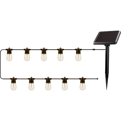 FOREVER FLS-60 WW solární LED světelný řetěz 10 ks 7,5 m IP44