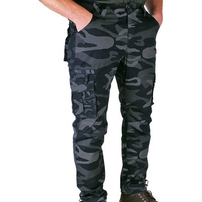 Kalhoty Loshan Maskáčové night camo