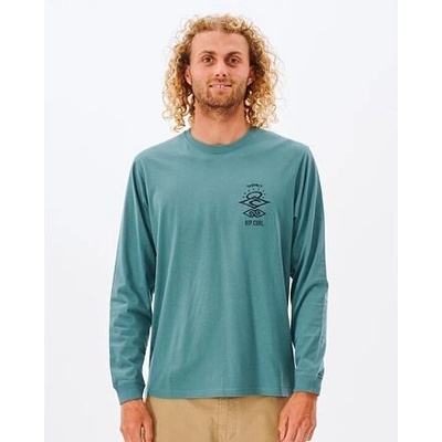 Rip Curl triko Wetsuit Icon LS Tee Blue Stone