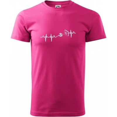 Ekg elektrikár tričko purpurové