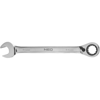 Neo Tools plochý očkový klíč s ráčnou 18 mm 09-330
