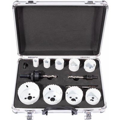 XTline Sada vykružovacích korunek 19-64mm Bimetal HSS 13 dílů - hlinikový obal M24751 XTline M24751