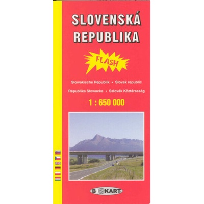 Mapa Slovensko 1:650 000 flash (blesková mapa)