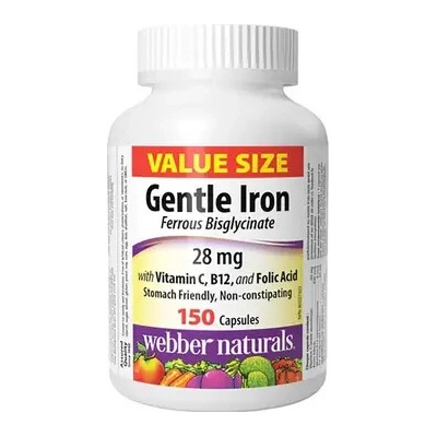 Webber Naturals Gentle Iron 28 mg 150 kapslí