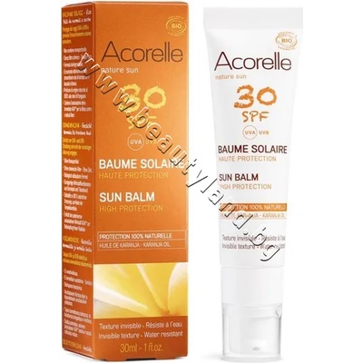 Acorelle Балсам Acorelle Sun Balm SPF 30, p/n AC-46037 - Био слънцезащитен балсам за лице 30 SPF (AC-46037)