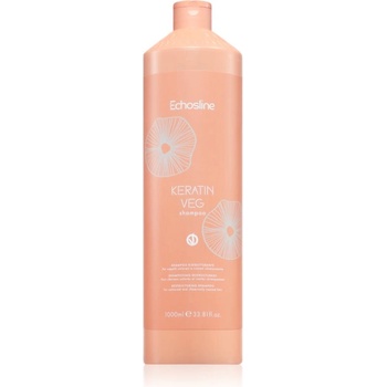 Echosline Keratin veg Shampoo подхранващ шампоан за възстановяване и подсилване на косата с аминокиселини 1000ml