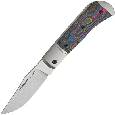 Kizer Trestle M390, Ručně kartáčovaný, Ti & Camo 80s Ki3761A2