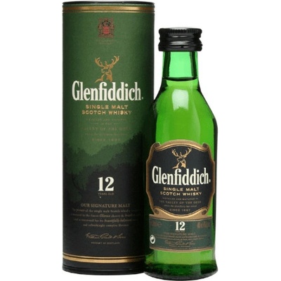 Glenfiddich 12y 40% 0,05 l (tuba)
