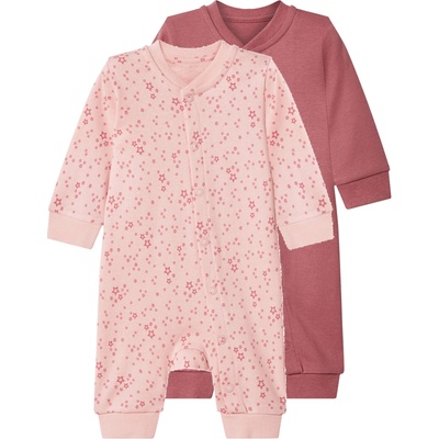 Lupilu Dětský overal na spaní s BIO bavlnou 2 kusy světle růžová růžová – Sleviste.cz
