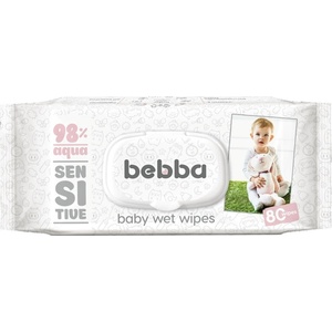 Silkline Bebba Мокри кърпички с капак Silkline Bebba - Sensitive, 80 броя (1351) - baby