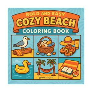 Bold & Easy Cozy Beach Coloring Book | Revive Coloring Books (ISBN: 9781834124339)
