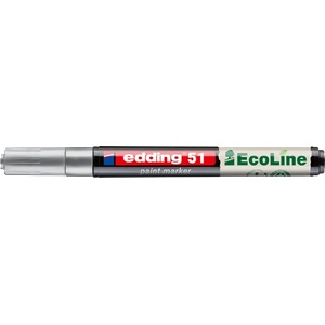 edding 51 EcoLine D10 сребърен лаков маркер 7580260007 (7580260007)