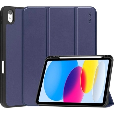 Enkay Leather Apple iPad 2022 54245 tmavě modrý