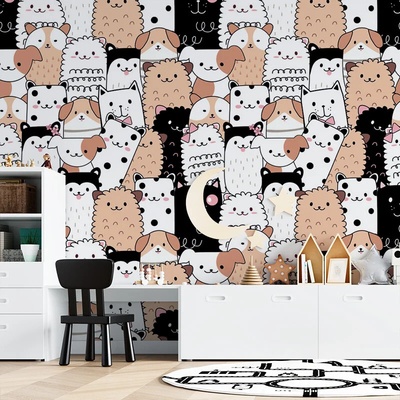 Sablio Tapeta Roztomilé zvieratká, rozmery 336x220 cm