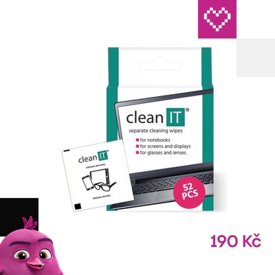 CLEAN IT čisticí ubrousky mokré kusové 52ks (CL-150) – Hledejceny.cz