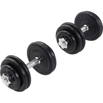 Gorilla Sports činkový set pogumované kotúče 30 kg
