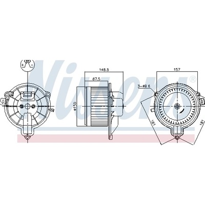 Vnitřní ventilátor NISSENS 87572