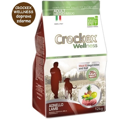 Mister Pet Crockex wellness Adult Medium MAXI LAMB RICE Low Grain 12 kg