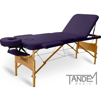 Tandem Skládací masážní stůl Basic-3 fialová 195 x 70 cm 5,3 kg