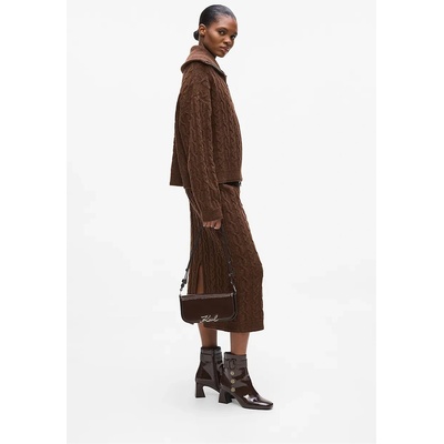 KARL LAGERFELD Кожена чанта Karl Lagerfeld K/SIGNATURE (A4W30041)