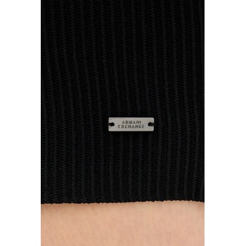 Giorgio Armani Рокля Armani Exchange в черно къса с кройка по тялото XW001312 AF10352 (XW001312.AF10352)