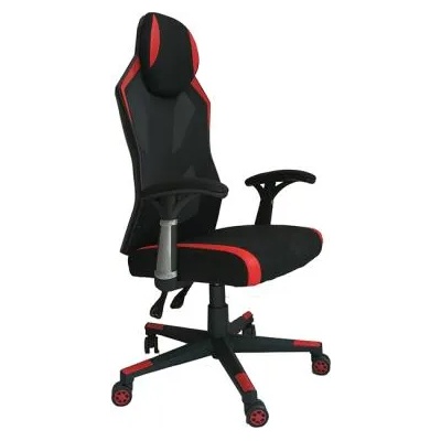 RFG Геймърски стол rfg soft game, до 130kg, ергономичен, черно-червен, 4010200182