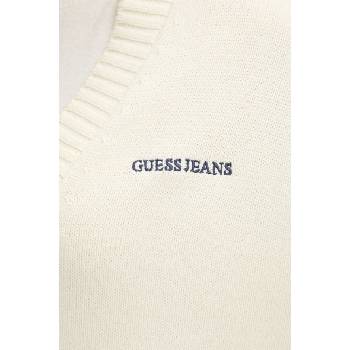 Guess Jeans Памучна жилетка Guess Jeans в бежово W4BR81 Z3HM1 (W4BR81.Z3HM1)