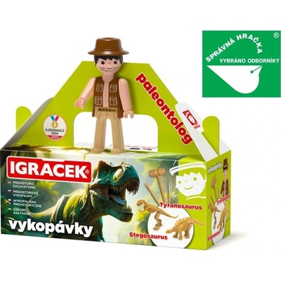 Efko IGRÁČEK PALEONTOLOG s vykopávkami dinosaurů Tyranosaura a Stegosaura