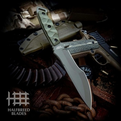 HalfBreed Blades Pevný taktický "MIK-08 RANGER GREEN"