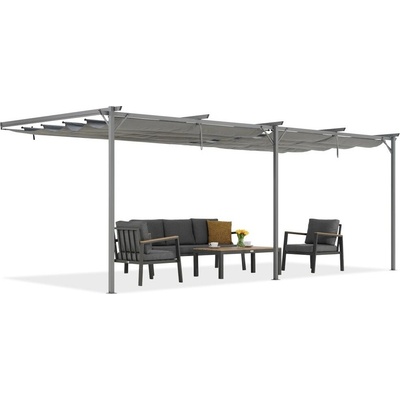 Garden Point terasový přístřešek Santana 3x6 m Antracitový